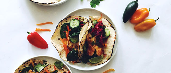 FODMAP-friendly haloumi tacos