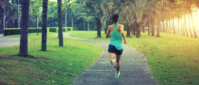 Woman jogging in the park